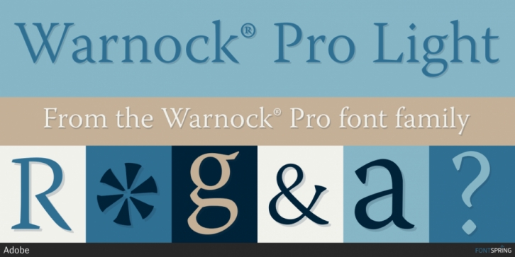 Warnock Pro Font Download