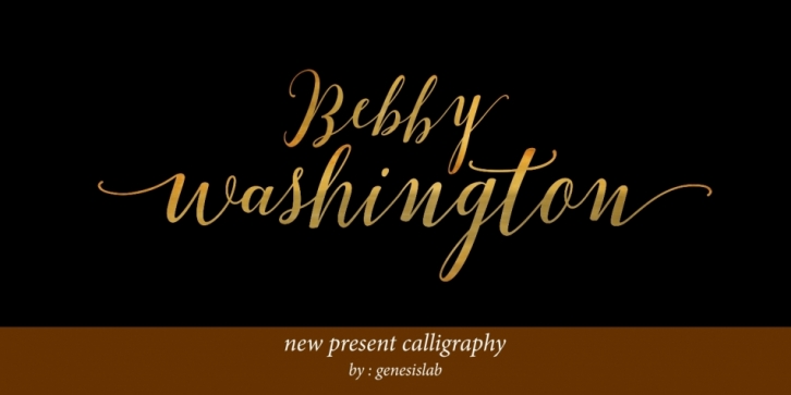 Bebby Washington Font Download