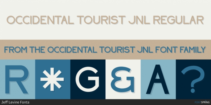 Occidental Tourist JNL Font Download