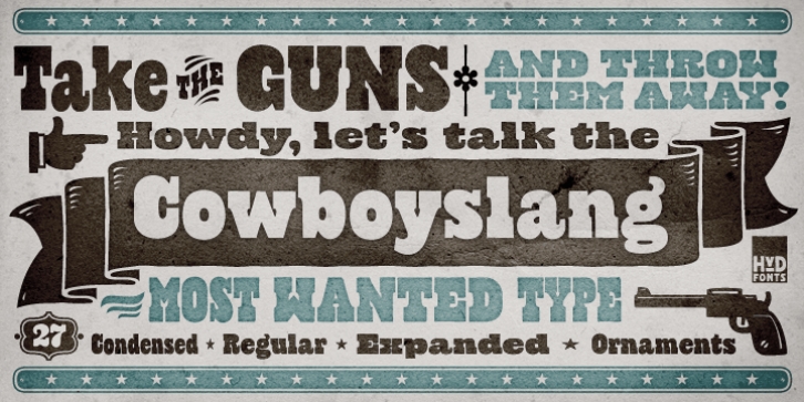 Cowboyslang Font Download