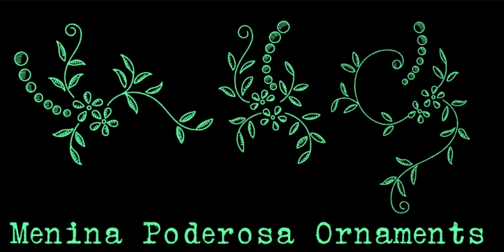 Menina Poderosa Ornaments Font Download