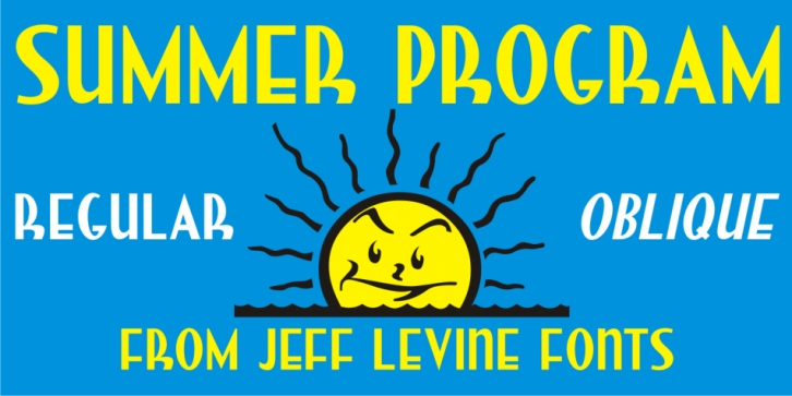 Summer Program JNL Font Download