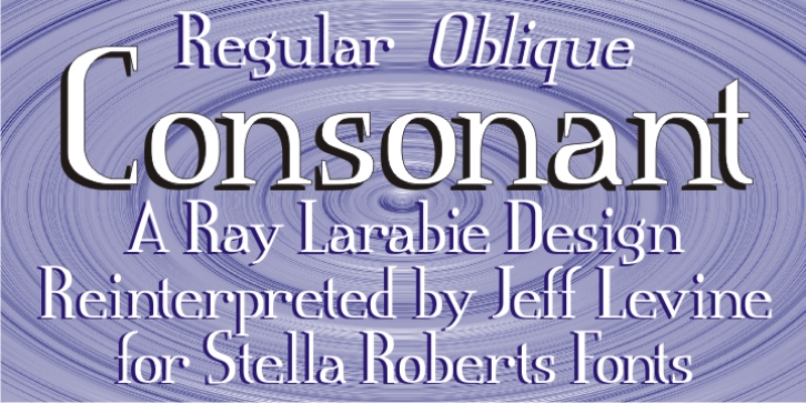 Consonant SRF Font Download