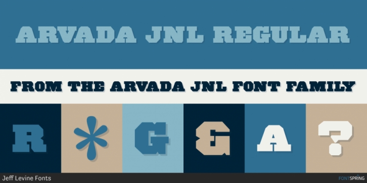 Arvada JNL Font Download