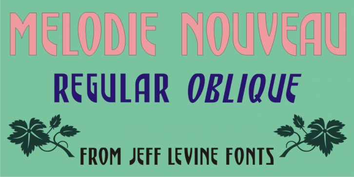 Melodie Nouveau JNL Font Download