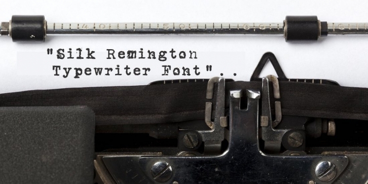 Silk Remington Font Download