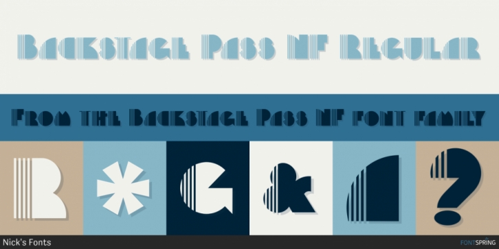 Backstage Pass NF Font Download