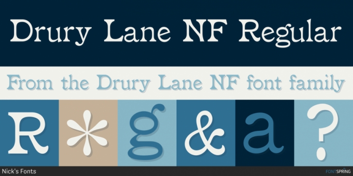 Drury Lane NF Font Download