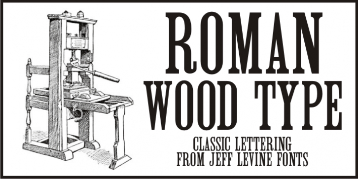 Roman Wood Type JNL Font Download