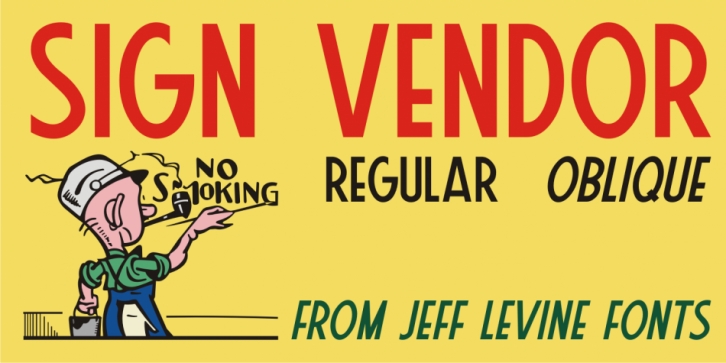 Sign Vendor JNL Font Download