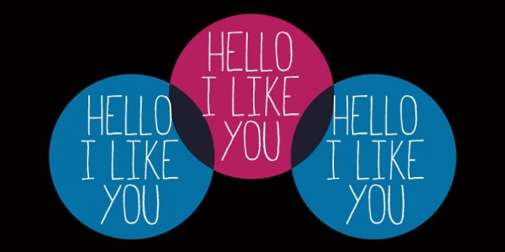 Hello I Like You Font Download