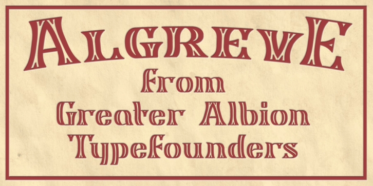 Algreve Font Download