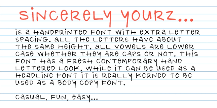 Sincerely Yourz Font Download