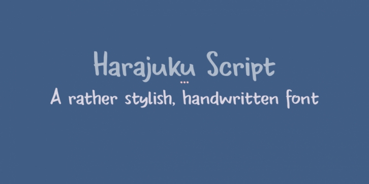 Harajuku Script Font Download