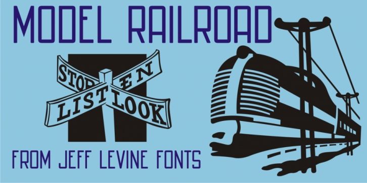 Model Railroad JNL Font Download