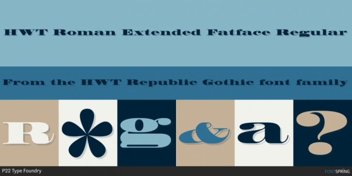 HWT Roman Extended Fatface Font Download