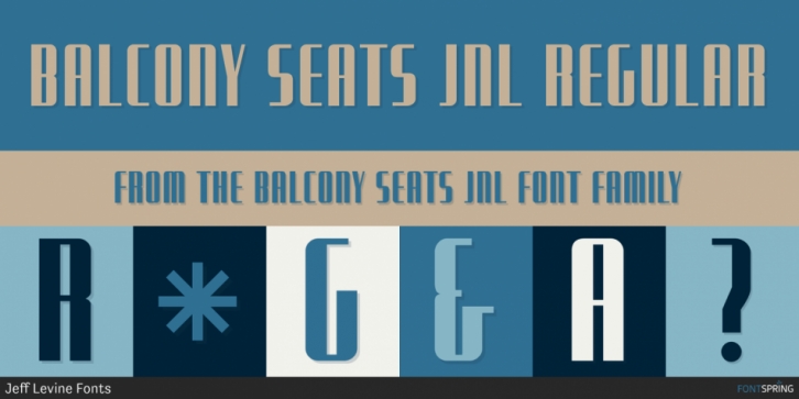Balcony Seats JNL Font Download