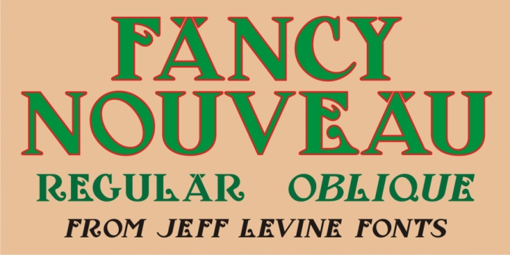 Fancy Nouveau JNL Font Download