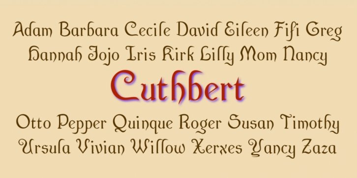 Cuthbert Font Download