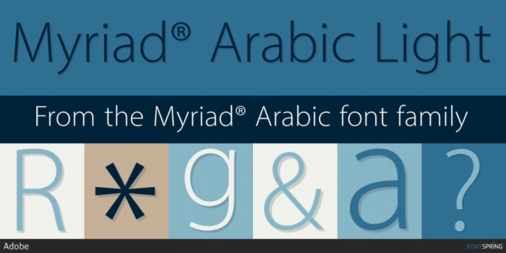 MyriadÂ Arabic Font Download