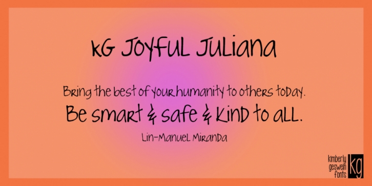 KG Joyful Juliana Font Download