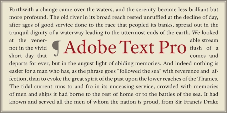 Adobe Text Pro Font Download