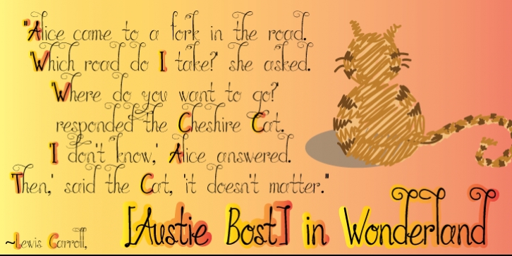 Austie Bost in Wonderland Font Download