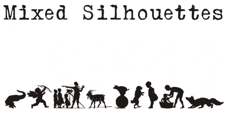 Mixed Silhouettes Font Download