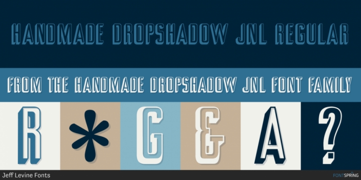 Handmade Dropshadow JNL Font Download