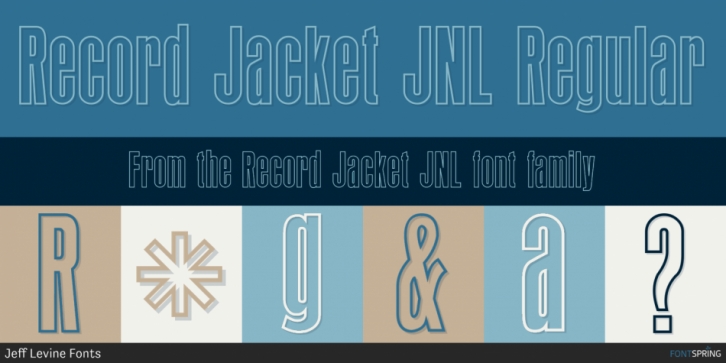 Record Jacket JNL Font Download