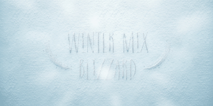 Winter Mix Blizzard Font Download