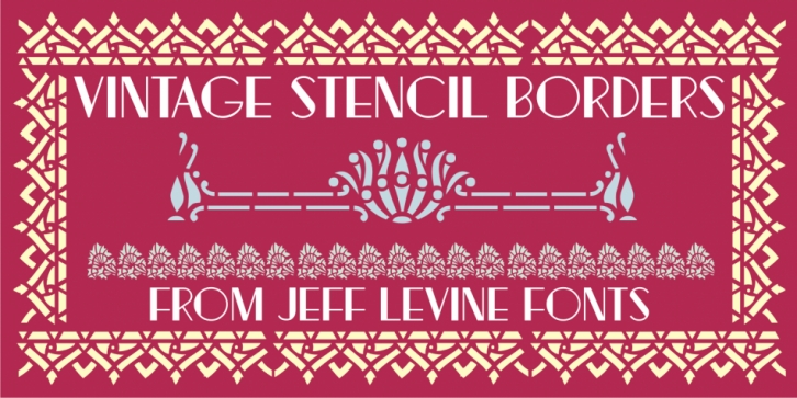 Vintage Stencil Borders JNL Font Download