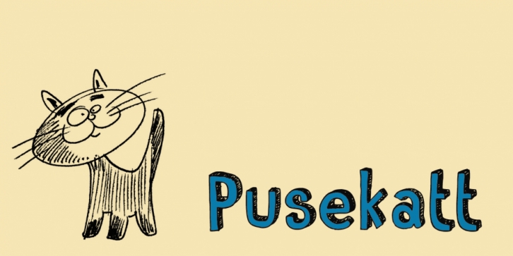 Pusekatt Font Download