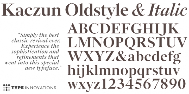 Kaczun Oldstyle Font Download