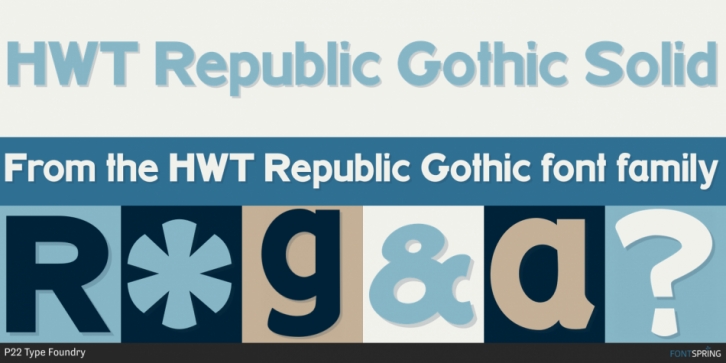 HWT Republic Gothic Font Download