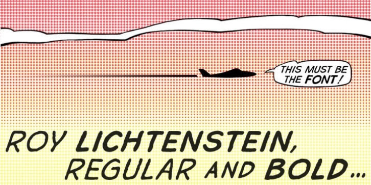 Roy Lichtenstein Font Download