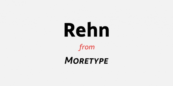 Rehn Font Download