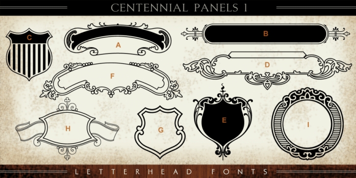 LHF Centennial Panels Font Download