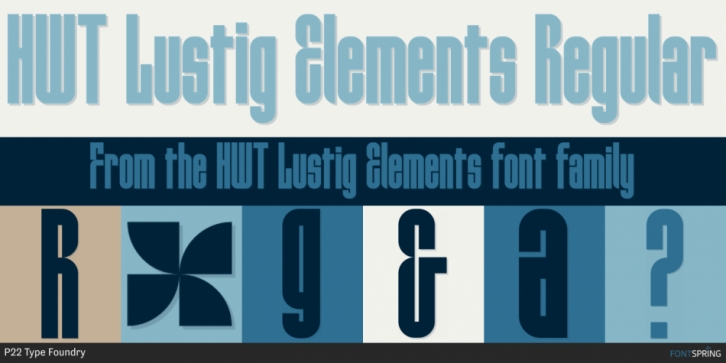 HWT Lustig Elements Font Download