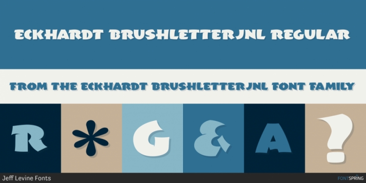Eckhardt BrushletterJNL Font Download