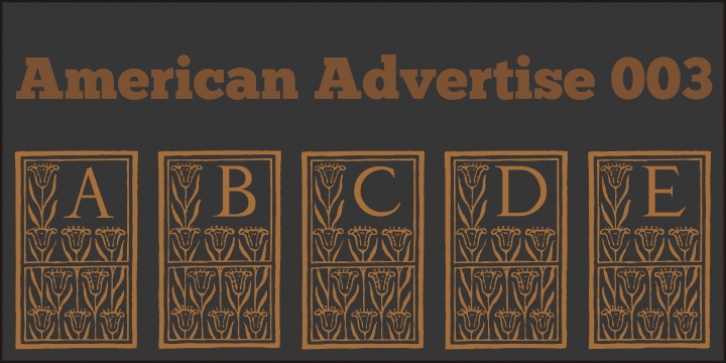American Advertise Font Download