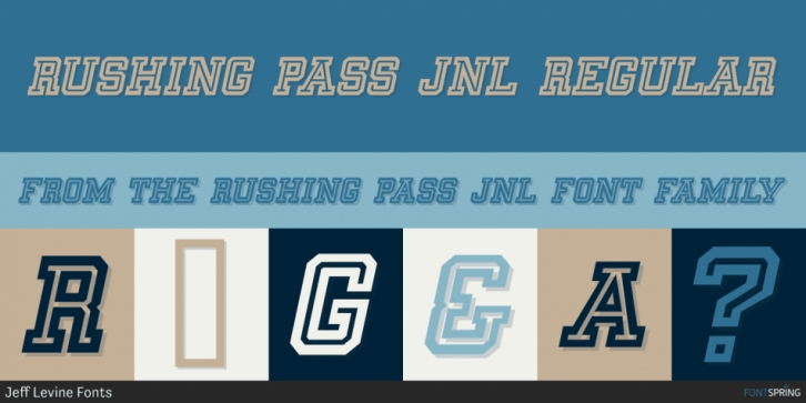 Rushing Pass JNL Font Download