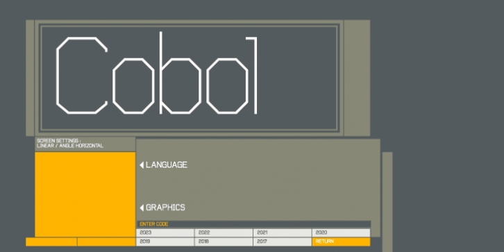 Cobol Font Download