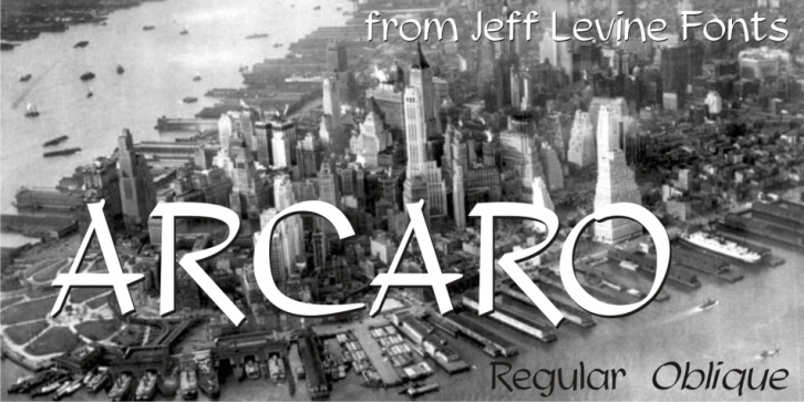 Arcaro JNL Font Download