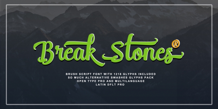 Break Stones Font Download