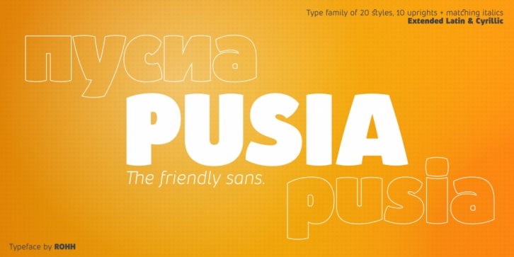 Pusia Font Download