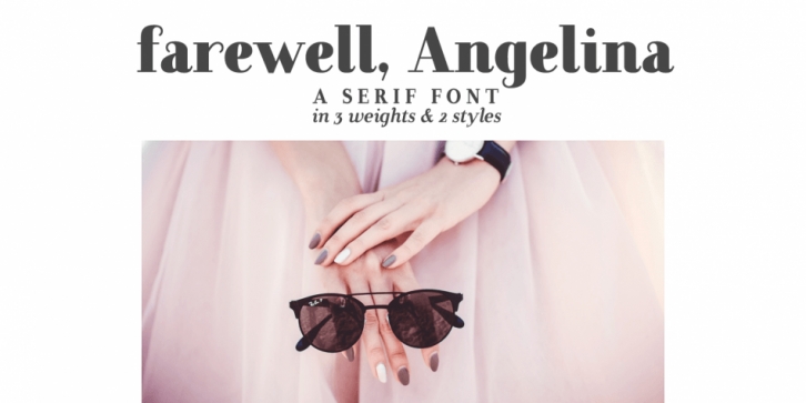 Farewell, Angelina Font Download