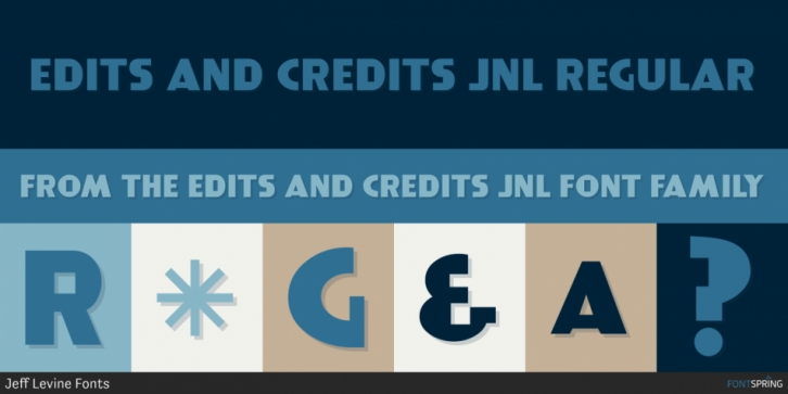 Edits and Credits JNL Font Download
