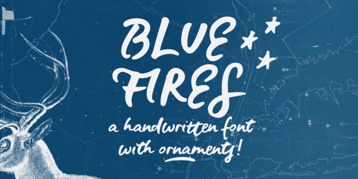 Blue Fires Font Download