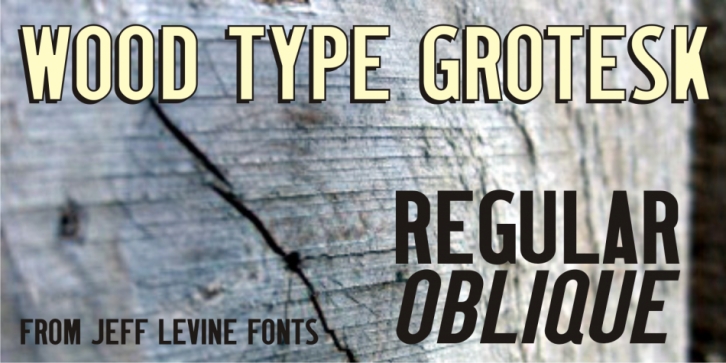 Wood Type Grotesk JNL Font Download